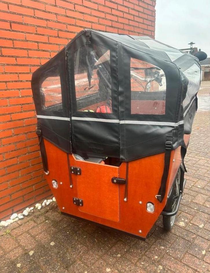 Babboe Max-E bakfiets met accessoires, Fietsen en Brommers, Fietsen | Bakfietsen, Gebruikt, Overige merken, 4 kinderen of meer