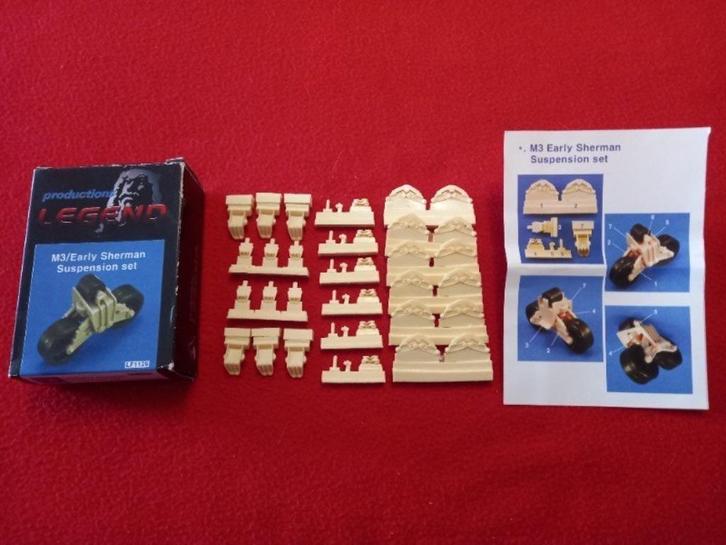 LEGEND PRODUCTIONS LF1129 : M3/Early Sherman Suspension (1), Hobby en Vrije tijd, Modelbouw | Auto's en Voertuigen, Zo goed als nieuw