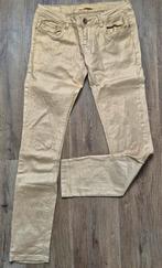RDISPLAY goudkleurige broek maat M, Kleding | Dames, Maat 38/40 (M), Beige, Ophalen of Verzenden, Zo goed als nieuw