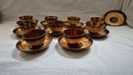 7 goudsteen kom en schotels Petrus Regout, Antiek en Kunst, Ophalen of Verzenden
