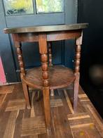 Brocante tafel doorsnne 50  koperen blad, Antiek en Kunst, Ophalen of Verzenden