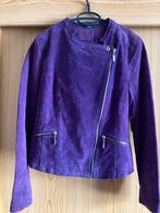 Suède bikerjasje Hema (paars) Mt L. (Zgan), Paars, Maat 42/44 (L), Ophalen of Verzenden, Zo goed als nieuw