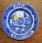 Bordje"Vraag Glansstijfsel" B. van der Sluys. Petrus Regout., Antiek en Kunst, Ophalen of Verzenden