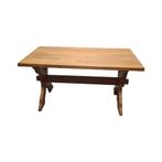 Blank eiken kloostertafel van Oisterwijk, Huis en Inrichting, Tafels | Eettafels, Ophalen, Gebruikt, 100 tot 150 cm, 50 tot 100 cm