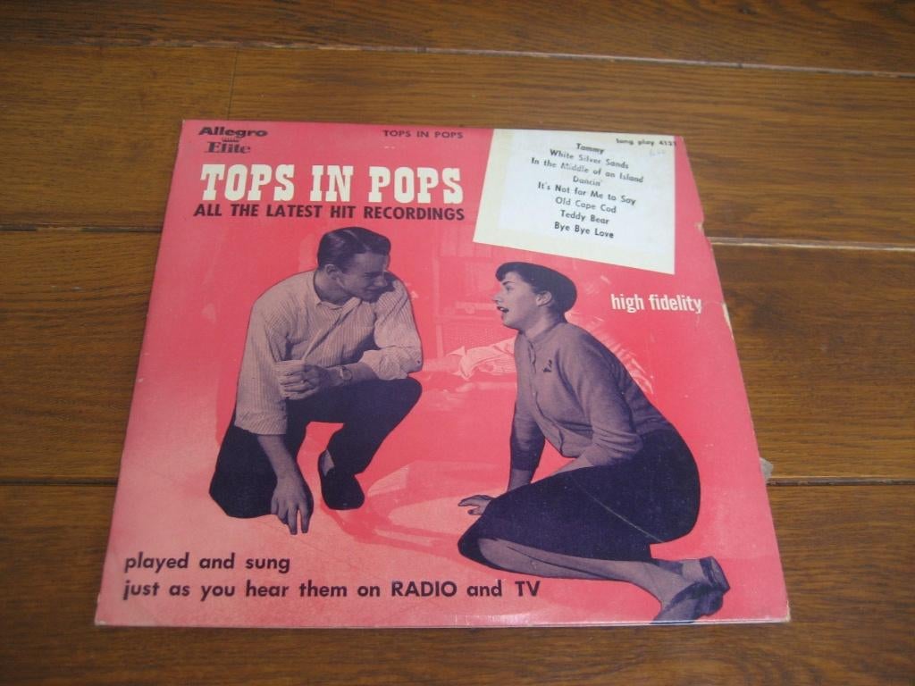 50s top in pops 10 inch lp, Ophalen of Verzenden, Voor 1960, Gebruikt, 10 inch