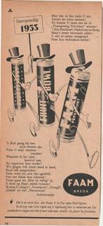 Retro reclame 1953 Faam Breda wenst u 'n voorspoedig 1953, Verzamelen, Verzenden, Overige typen
