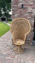 Grote vintage pauwenstoel, Antiek en Kunst, Ophalen