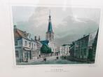 Tilburg, Markt Stadhuis  Grote Kerk, Antiek en Kunst, Kunst | Etsen en Gravures, Ophalen of Verzenden