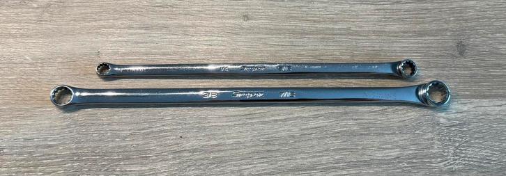 Snap-on 1/4 - 5/16 & 3/8 - 7/16 spline drive wrenches, Doe-het-zelf en Verbouw, Gereedschap | Handgereedschap, Zo goed als nieuw