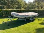 Rubberboot met Suzuki 4 pk + Trailer, Watersport en Boten, Rubberboten, Gebruikt, Benzine, Minder dan 70 pk, Overige materialen