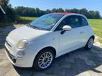 Keurige 🚘 Fiat 500 cabrio 0.9 2e eig 2011 rood/wit, Auto's, Cabriolet, Leder en Stof, Wit, Origineel Nederlands
