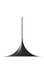 Gubi Semi Pendant Hanglamp Ø47 cm Zwart, Huis en Inrichting, Lampen | Hanglampen, Ophalen, Scandinavisch design, Zo goed als nieuw