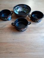 Vintage soepkommen met broodschaaltje, Ophalen of Verzenden