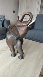 Olifant handwerk uit Gambia 42cm hoog zie de foto,s, Ophalen of Verzenden