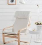 IKEA Polang armchair white, Gebruikt, Verzenden, Minder dan 75 cm, 50 tot 75 cm