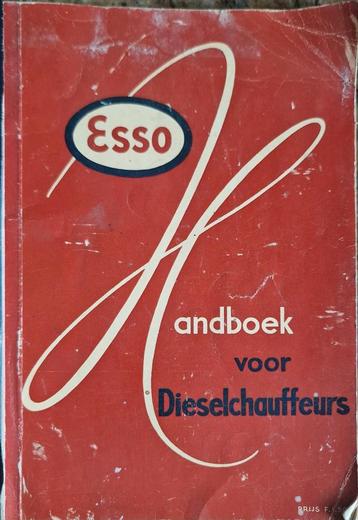 ESSO Handboek voor dieselchauffeurs, oud antiek boekje beschikbaar voor biedingen