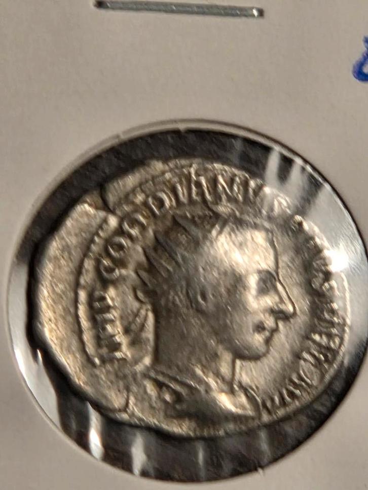 Zilveren Romeinse Munt -dubbele denarius, Postzegels en Munten, Munten | Europa | Euromunten, 2 euro, Italië, Ophalen of Verzenden