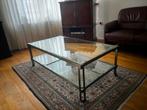 Salontafel glas, Ophalen, Gebruikt, 100 tot 150 cm, 50 tot 100 cm