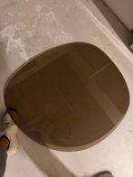 Tafelblad organische vorm - gehard glas smokekleur, Huis en Inrichting, Tafels | Salontafels, Ophalen, 50 tot 100 cm, Minder dan 50 cm