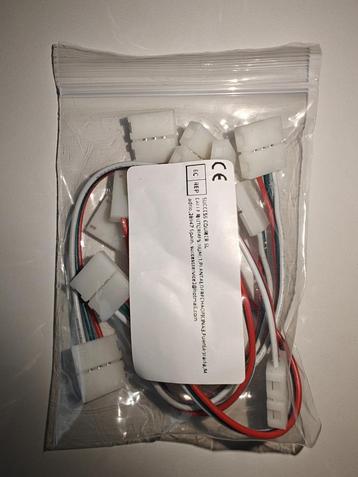 3 Pins LED Strip Verbind Kabels Soldeervrij beschikbaar voor biedingen