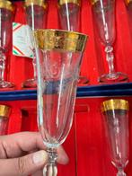 Murano Alfa & Omega Empoli Firenze 24KT GOUD Crystal 11 glas, Ophalen of Verzenden
