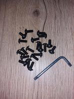 Zakjes met zwarte torx bouten met torx sleutel, Doe-het-zelf en Verbouw, IJzerwaren en Bevestigingsmiddelen, Ophalen of Verzenden