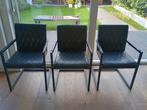 3 eetkamerstoelen, Huis en Inrichting, Stoelen, Ophalen, Gebruikt, Drie, Zwart
