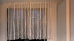 Witte vitrage gordijnen, 110x180cm, 2 stuks - Ophalen!, Huis en Inrichting, Stoffering | Gordijnen en Lamellen, Ophalen, Gebruikt
