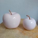 keramieken appels, rose, decoratie, Ophalen of Verzenden, Gebruikt
