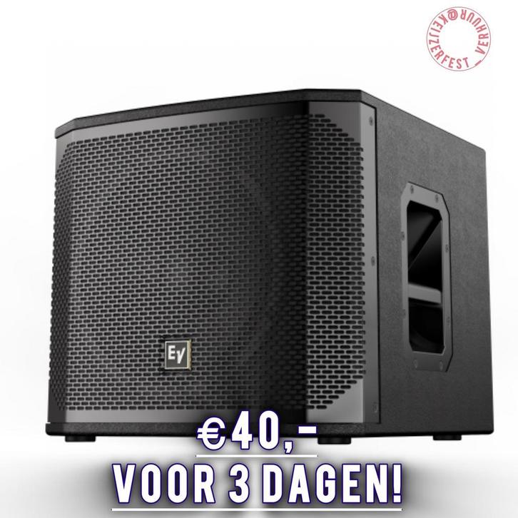 Subwoofer huren? (3 dagen), Hobby en Vrije tijd, Feestartikelen | Verhuur, Zo goed als nieuw, Verjaardag, Ophalen of Verzenden