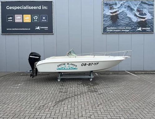 Spitze 18 Open | Mercury 60PK | Dekzeil | Vaarklaar!, Watersport en Boten, Vis- en Consoleboten, Gebruikt, Benzine, Buitenboordmotor