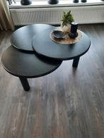 Mooie zwarte 'ronde' stabiele salon tafel., 50 tot 100 cm, Minder dan 50 cm, Rond, Zo goed als nieuw