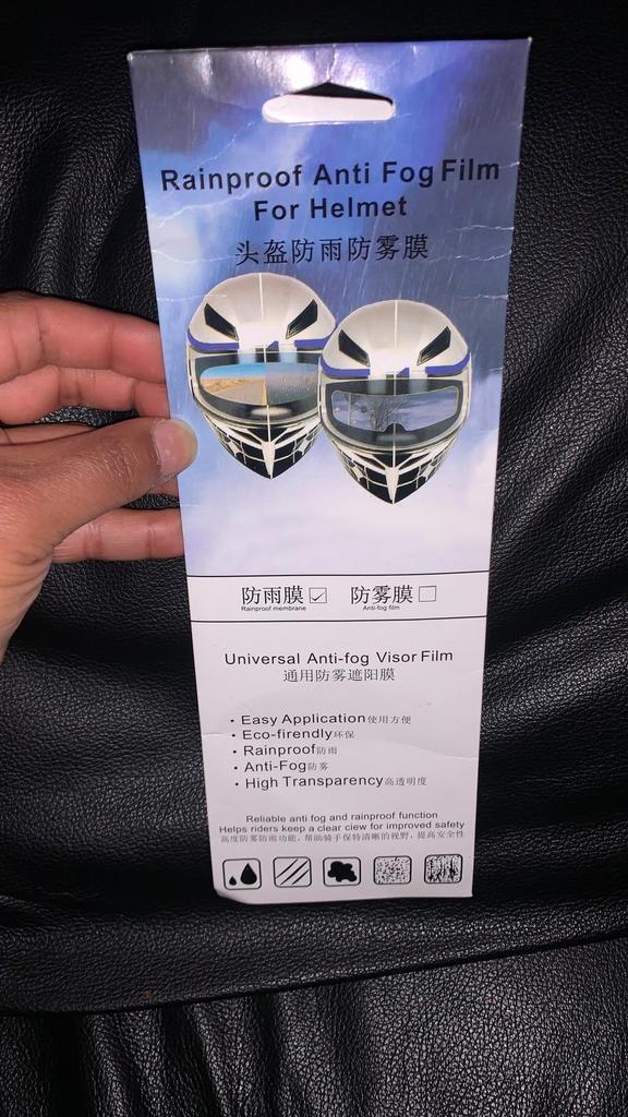 Anti-Fog & Regen Screenprotector Helm Vizier, Motoren, Kleding | Motorhelmen, Dames, Heren, Overige merken, Nieuw zonder kaartje