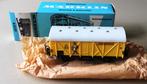 MäRKLIN H0 # 4509 BANANENWAGEN JAMAICA GEEL 1969 N in OVP, Wisselstroom, Wagon, Ophalen of Verzenden, Zo goed als nieuw