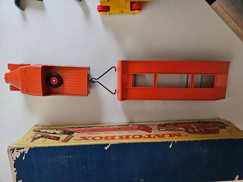 Vintage Matchbox K-8 King Size – "Laing" Transporter + Tract, Hobby en Vrije tijd, Modelauto's | 1:50, Gebruikt, Bus of Vrachtwagen