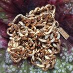Verguld ( doublé) vintage schakel ketting., Ophalen of Verzenden, Goud