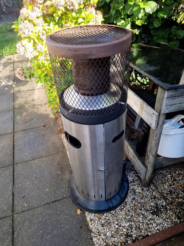 Enders Polo 2.0 RVS Terrasverwarming., Tuin en Terras, Terrasverwarmers, Gebruikt, Gas, Vloer, Draaibaar, Ophalen