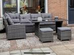 Tuinset met kussens - Comfortabel en compleet!, Tuin en Terras, Tuinsets en Loungesets, Ophalen, Gebruikt, 6 zitplaatsen, Wicker