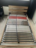 Whitewash Eiken Bed 120x200, Huis en Inrichting, Ophalen, Overige kleuren, Zo goed als nieuw, Twijfelaar