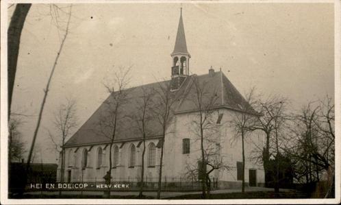 Hei en Boeicop Herv Kerk FOTOKAART BROMOGRAFIA st 1930, Verzamelen, Ansichtkaarten | Nederland, Gelopen, Utrecht, 1920 tot 1940