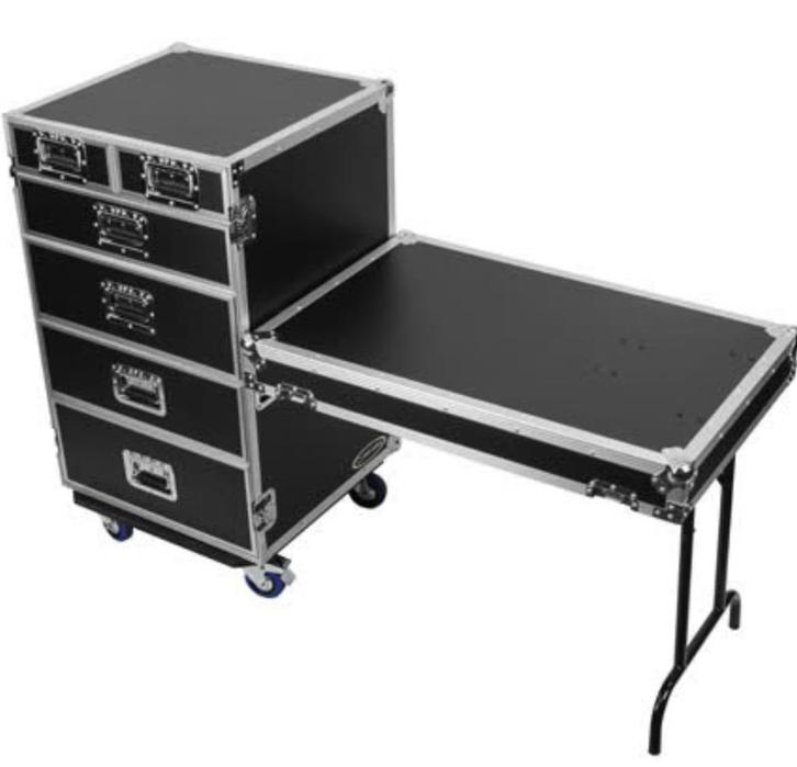 Odyssey FZWB6WDLX workbox tour case met 6 lades en tafel, Muziek en Instrumenten, Behuizingen en Koffers, Zo goed als nieuw, Overige instrumenten