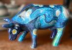 Cowparade Koe - Blauw - #47409 met gratis #47404, Ophalen of Verzenden, Zo goed als nieuw, Boerderijdier, Beeldje of Figuurtje