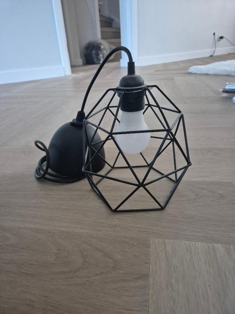 Ikea BRUNSTA / HAVSDJUP Hanglamp, zwart, 20 cm, Ophalen, Zo goed als nieuw, Minder dan 50 cm