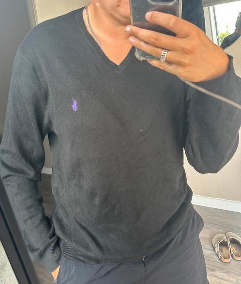 Polo Ralph Lauren V-hals trui grijs (L), Kleding | Dames, Truien en Vesten, Zo goed als nieuw, Maat 38/40 (M), Ophalen of Verzenden