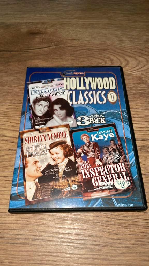 Hollywood Classics 1 met drie films., Cd's en Dvd's, Dvd's | Klassiekers, Zo goed als nieuw, Alle leeftijden, Ophalen