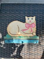 Leuke houten wandkapstok met kat, Gebruikt, Minder dan 100 cm, Hout, Ophalen