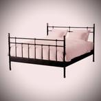 Stevig Zwart IKEA Svelvik Queen Metalen Spijlenbed 180x200., Ophalen, Zwart, Tweepersoons, Zo goed als nieuw
