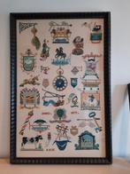 Merklap met Uithangborden, 1971, Antiek en Kunst, Antiek | Kleden en Textiel, Ophalen of Verzenden