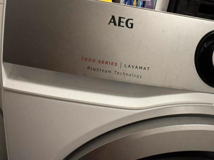 Aeg wasmachine, Witgoed en Apparatuur, Wasmachines, Gebruikt, Voorlader, 8 tot 10 kg, 85 tot 90 cm, 1200 tot 1600 toeren, Handwasprogramma