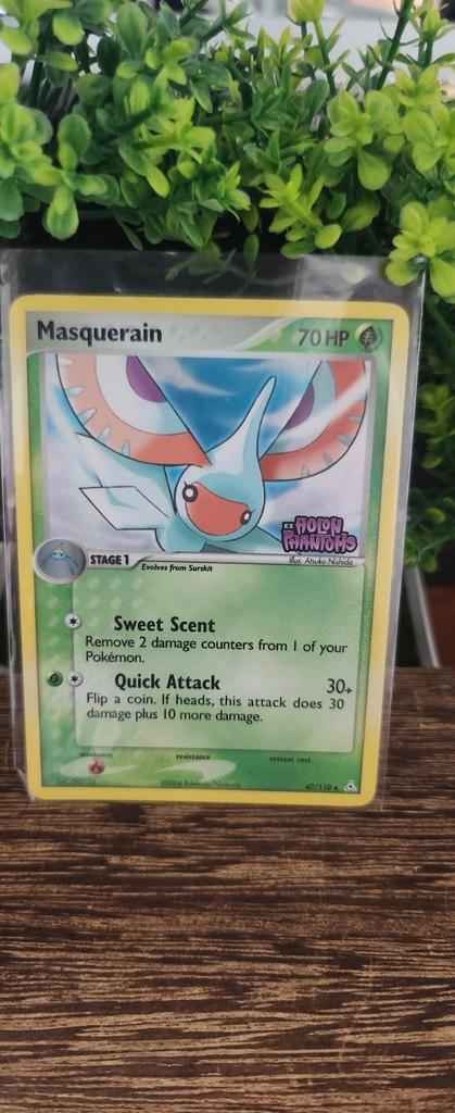 Masquerain HP 47, Hobby en Vrije tijd, Verzamelkaartspellen | Pokémon, Zo goed als nieuw, Losse kaart, Ophalen of Verzenden